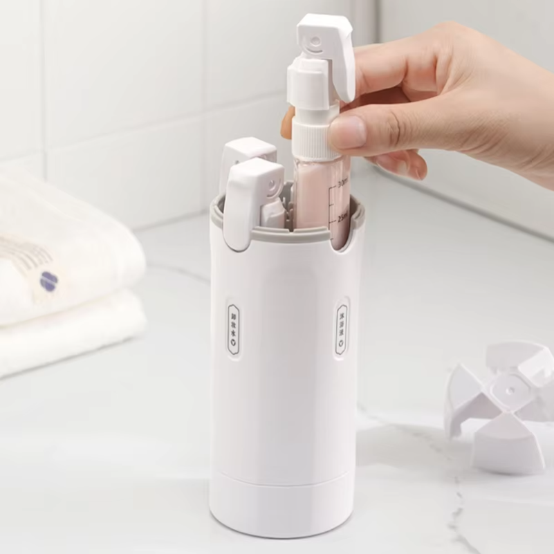 Perfume Fragrance Machine - ชุดขวดเดินทางแบบพกพา 4 in 1 ป้องกันการรั่วซึม สำหรับน้ำหอม