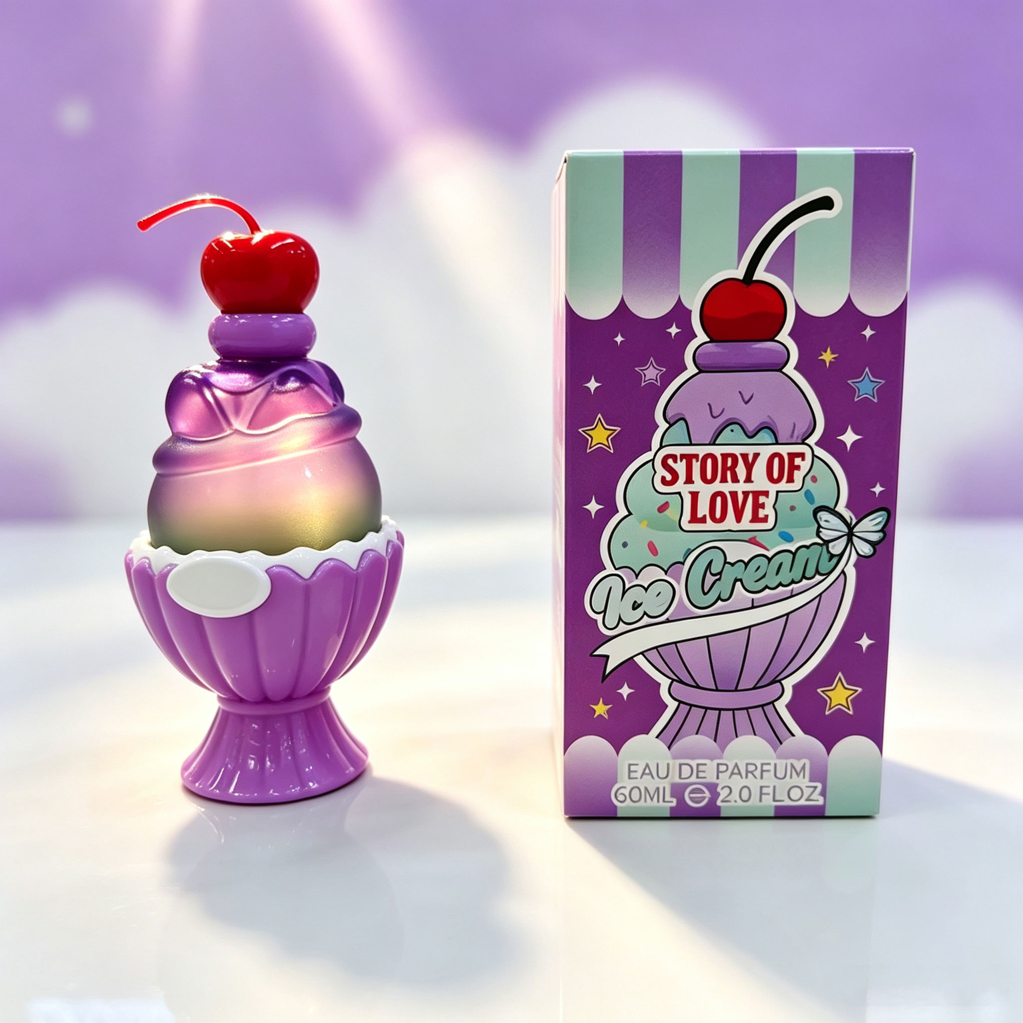 น้ำหอมรูปไอศกรีมน่ารัก 60 มล.  - Perfume Fragrance Bottle บทวิจารณ์และราคา