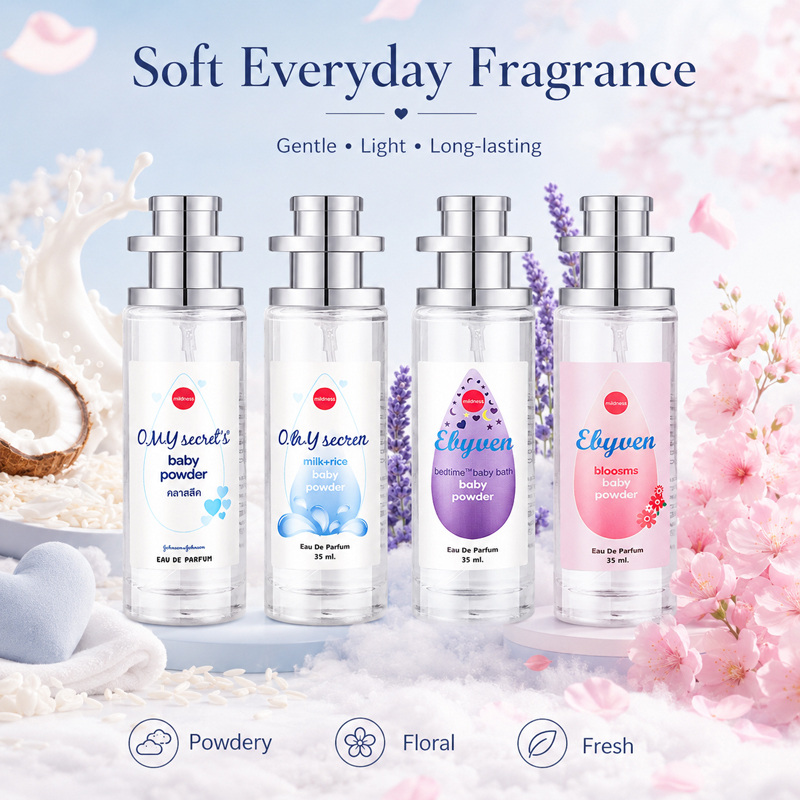 น้ำหอมเด็กแบบฝุ่น 2 ชิ้น ขนาด  - Perfume Lavender Fragrance บทวิจารณ์และราคา