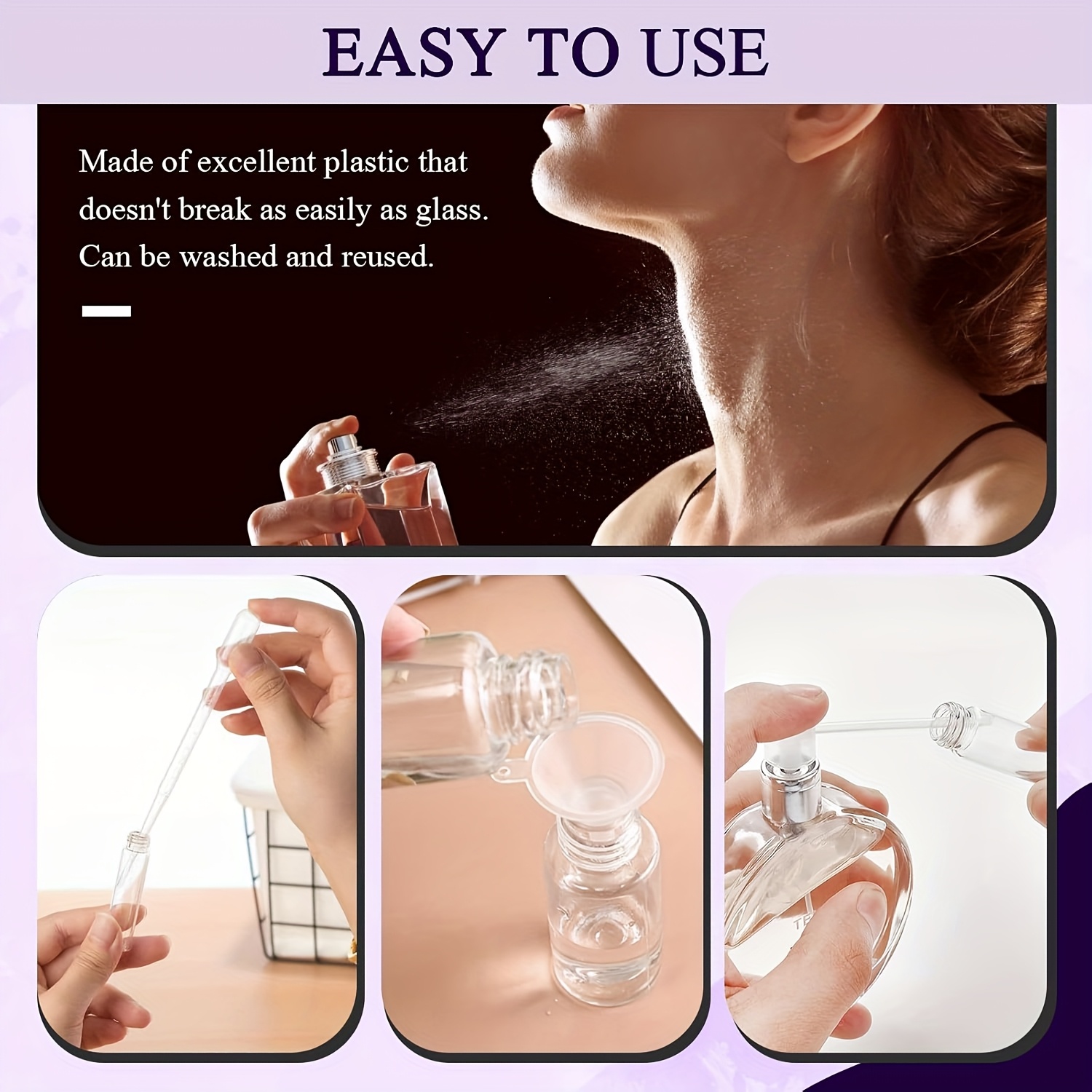 ชุดเติมน้ำหอม 40 ชิ้น: กรวย, ห - Perfume Fragrance Liquid บทวิจารณ์และราคา